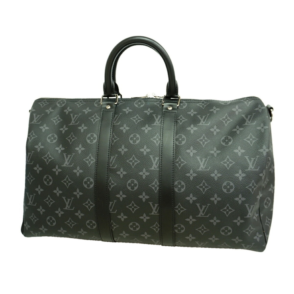 Louis Vuitton Bag - Boston Monogram Eclipse Keepall Bandoulière 45 M40569 Bla...